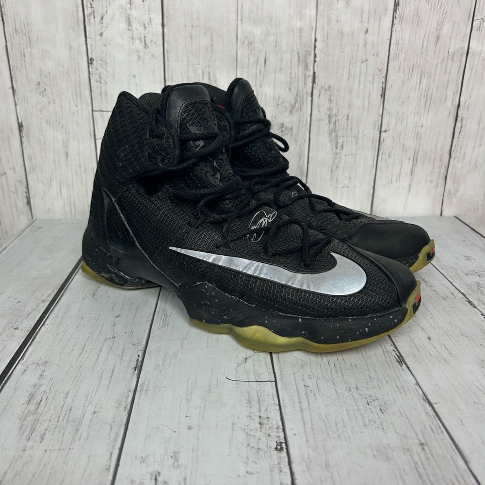 Mens Boys Nike Lebron James 13 Elite Black High Top Basketball Shoes Size 11